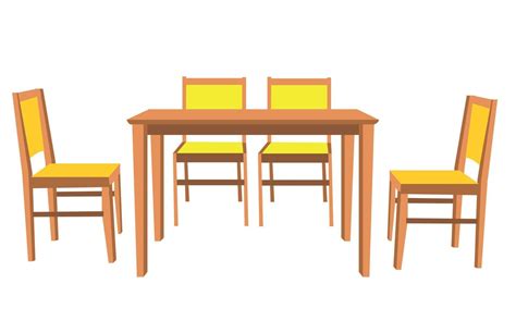 table and chairs clip art.